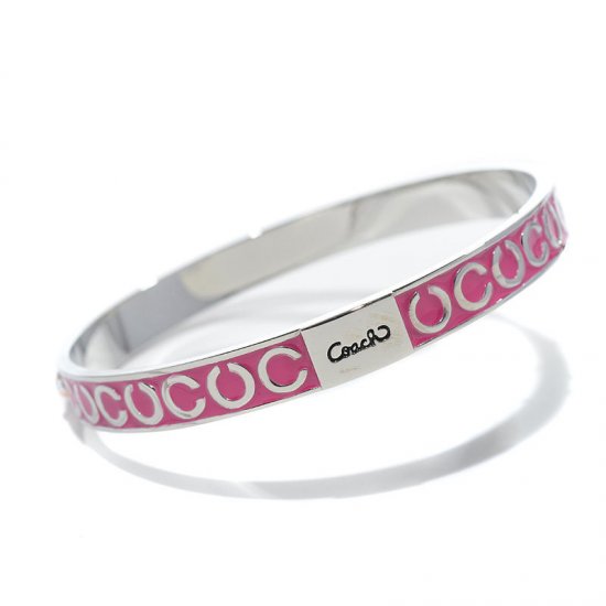 Coach Thin Op Art Pave Pink Bracelets BZR - Click Image to Close